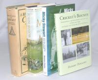 Cricket books. A box of mainly modern cricket books from the library of Robin Marlar, some signed and inscribed to Marlar. Signed copies include a signed and inscribed copy of &lsquo;More than a Game&rsquo;. John Major 2007 &lsquo;To Robin, who is part of the history of th