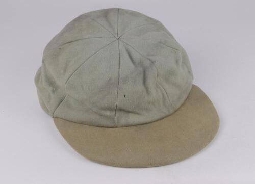 Cambridge University 1st XI cricket cap worn by Robin Marlar (Sussex C.C.C. 1951-1968) during his time at the University. The light blue cap, by Ryder & Amies of Cambridge, with &lsquo;R.G. Marlar&rsquo; handwritten to label. Sold with two other similar caps which ap