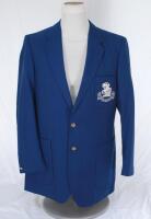Ian Terence Botham. Somerset, Worcestershire, Durham, Queensland & England 1974-1993. M.C.C./ England tour blazer issued to and worn by Ian Botham for the 1982/83 tour to Australia and New Zealand. The navy blue blazer by Burton of Leeds with embroidered 