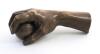 W.G. Grace. An unusual and rarely seen life size bronze hand of Grace holding a cricket ball. The stump of the arm impressed with Grace&rsquo;s signature. The hand and arm measure approximately 11" long. - 3