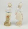 &lsquo;Young England and Young England&rsquo;s sister&rsquo;. A pair of continental bisque figures of a boy, wearing hooped cap holding a cricket ball and a young girl, also wearing a hooped cap, dressed in three-quarter dress holding a cricket bat, both on naturalistic ba - 4