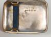 Cricket cigarette case. Silver oblong cigarette case presented by ‘Ellesmere C.C. Batting Award. J.T. Shipman 1911’. The case hallmarked ‘Birmingham 1901’. Sold with a small newspaper cutting referring to Joe Shipman of Ellesmere C.C. taking eight wicket - 2