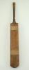 Aquila Clapshaw cricket bat 1875. An early cricket bat made by Clapshaw and exported to Australia The bat is typical of this period, the blade is slim and the back almost flat at the top, becoming slightly humped as it reaches the toe. The handle made fro - 3