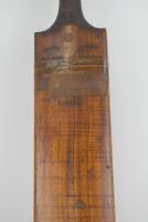 Richard Gorton ‘Dick’ Barlow, Lancashire & England, 1871-1891. ‘My Favourite Bat’. A very historic bat used by Barlow during the 1886 cricket season and abroad on tour with the England team in Australia in 1886-1887. The bat, which a beautiful patina, is 