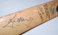 First Twenty/20 century. Ian Harvey, Gloucestershire & Australia. Full size Kookaburra ‘Kahuna Twister LE’ bat used by Harvey in his playing career. Boldly signed to the face in black ink by Harvey below the handwritten inscription, ‘With this bat I score