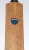 West Indies tour to England 1963. Full size Gray Nicholls &lsquo;Crusader&rsquo; bat signed in ink to the face by seventeen members of the West Indies touring party and eleven &lsquo;England Players 1963&rsquo;. West Indies signatures include Worrell (Captain), Hunte, Solomon, V - 4