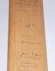 West Indies tour to England 1966. Full size Stuart Surridge &lsquo;County Driver&rsquo; bat signed in ink to the face by seventeen members of the West Indies touring party and eleven England players. West Indies signatures include Sobers (Captain), Hunte, Holford, Bu - 2