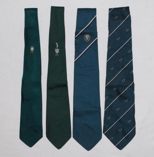 Worcestershire C.C.C. ties 1965-2000. Thirty six official ties including members, Benefit and testimonial, League wiiners ties etc. Worcestershire C.C.C. Centenary tie 1965, John Player [Sunday] League winners tie 1971, County Championship winners tie 197