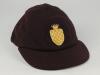 Younis Ahmed Mohammad. Surrey, Worcestershire & Pakistan 1965-1983. Surrey chocolate brown county 2nd XI cricket cap with county 2nd XI emblem embroidered to front. ‘Younis’ hand written to cap label. Cap by Jack Hobbs Ltd of Fleet Street. Good/very good 