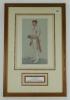 Gilbert Laird Jessop, Gloucestershire & England 1894-1914. Original Vanity Fair colour chromolithograph of Jessop in batting attire entitled ‚ÄòThe Croucher’ and dated July 25th 1901 by artist SPY. Very nicely signed by Jessop in black ink to lower border