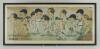&lsquo;Essex 1926&rsquo;. Excellent original pen and ink with colour and colour wash artwork by artist Reginald Clark, showing the Essex team being led out onto the pitch by Johnny Douglas, each players is drawn full length and have wonderfully characteristic details