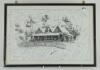 Australia v England. &lsquo;Centenary Test Match&rsquo; 1877-1977. Mono print from an original pen and ink drawing of the Melbourne Cricket Club Pavilion by D. Watson 1976. Signed to the print by seventy five former Ashes players and others who, presumably, attended 