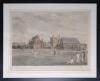 &lsquo;Clifton College- The Close- Clifton v. Cheltenham&rsquo; 1891. Large and attractive hand-coloured print of an engraving depicting a cricket match in progress with the Clifton College buildings and spectators in the background. Printed by F.P. Barraud, etched b