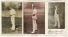 Hugh Trumble. Victoria & Australia 1887-1904. Three postcards of Trumble, one sepia and two mono, one real photograph and two printed. Two in bowling pose, one published by Rotary and the other unknown, the other posed in Australian cap and blazer. ‘The W