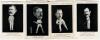 Sport Series &lsquo;Australian Cricketers&rsquo; postcards circa 1909. Four mono caricature postcards from the series of Joseph Darling (South Australia & Australia 1893-1908) No. 2, Reginald Alexander Duff (New South Wales & Australia 1898-1908) No. 3, Sydney Edward
