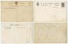 South African tours of England 1907 and 1924. Four team postcards, one sepia, three mono, two real photograph and two printed. All show the teams sitting and standing in rows with titles to lower borders. Publishers are Hartmann, Nelson Series, one unknow - 2