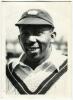 Carlos Bertram Clarke. Barbados, Northamptonshire, Essex and the West Indies 1937-1961. Mono real photograph postcard of Clarke walking down the steps to bat. Nicely signed in black ink by Clarke. Goodman of Newmarket postcard. Sold with a modern postcard - 3