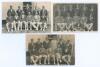 Kent team postcards 1921-1923. Three mono/ sepia real photograph postcards of Kent teams with players depicted seated and standing in rows wearing cricket attire, caps and blazers. Teams are 1921 by B.C. Flemons of Tonbridge, handwritten title ‘Kent 1921’