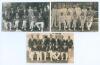 Kent team postcards 1927-1929. Three mono/ sepia real photograph postcards of Kent teams with players depicted seated and standing in rows wearing cricket attire, and assorted blazers and caps. Teams are 1927 (publisher unknown), 1928 and 1929, both by Fl