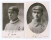 Middlesex C.C.C. ‘Force Bat Series’ advertising postcards c.1911. Two early mono real photograph postcards issued by Summers Brown & Co., London, each featuring a head and shoulders studio portrait of a player wearing a Middlesex cap, with printed signatu