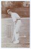 Charles James Tomlin Pool. Northamptonshire 1905-1910. Early mono real photograph postcard of Pool at the wicket in batting pose wearing a cap. Foster of Brighton. Postally unused. Very minor wear to left edge, otherwise a nice image in good condition.