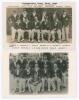 Nottinghamshire team postcards 1929 and 1932. Two mono real photograph postcards of Nottinghamshire teams. One for 1929 with printed title &lsquo;Winners of the County Championship&rsquo; and results and players&rsquo; names, by E.P. Short & Son, Nottingham. The other, for