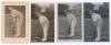 James &lsquo;Jimmy&rsquo; Iremonger. Nottinghamshire 1899-1914. Two early mono real photograph postcards of Iremonger in batting poses. One Wrench Series no. 2939, the other Rival Photographic Series no. R.P. 1392. Sold with two similar Star Series mono postcards of 
