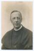 Arthur James Hook. Somerset 1897-1906. Early mono real photograph postcard of Hook, head and shoulders, wearing religious attire. Signed and dated in ink to the darker part of the image &lsquo;Arthur J. Hook 1927&rsquo;. Postally unused. Adhesive damage to verso, min