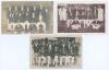 Surrey C.C.C. team postcards 1907-c.1912. Three early mono postcards for Surrey teams depicted seated and standing in rows wearing cricket attire. Includes one sepia real photograph postcard of the 1907 team with players&rsquo; names neatly annotated in black i