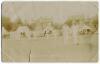 Sussex v Lancashire, Hove 1912. Sepia real photograph postcard of Captain Ranjitsinhji leading out the players to field at the match played at Hove in July 1912. The title to lower border reads &lsquo;Sussex v Lancashire, Hove 1912. H.H. the Jam Sahib leads his