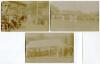 Sussex postcards by T.W.S. Wiles of Hove 1912 and 1913. Three sepia real photograph postcards taken at Sussex matches played at Hove in the two years quoted. The titles are &lsquo;Sussex v Australians, Hove 1912&rsquo; showing a player going up the stairs of the pavi