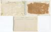 Sussex postcards by T.W.S. Wiles of Hove 1912 and 1913. Three sepia real photograph postcards taken at Sussex matches played at Hove in the two years quoted. The titles are &lsquo;Sussex v Australians, Hove 1912&rsquo; showing a player going up the stairs of the pavi - 2