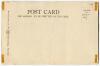 Frederick William Tate. Sussex & England 1887-1905. Excellent mono printed postcard of Tate, full length, wearing Sussex cap and in bowling pose at the wicket. The postcard nicely signed to lower border in black ink by Tate. Wrench series 1384. Odd faults - 2