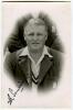 Sydney Santall. Warwickshire & London County 1894-1914. Mono real photograph postcard of Santall, head and shoulders in cameo, wearing Warwickshire sweater and blazer 1940. Very nicely signed in black ink by Santall. ‘April 18th 1940’ handwritten to verso