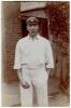 Ernest William Bale. Surrey & Worcestershire 1904-1920. Excellent sepia real photograph postcard of Bale, three quarter length, wearing Worcestershire cap. Hawkins of Brighton postcard. A lovely image. Good/very good condition