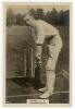 Alfred Ernest Dipper. Gloucestershire & England 1908-1932. Phillips &lsquo;Pinnace&rsquo; premium issue cabinet size mono real photograph trade card of Dipper, standing full length at the wicket in batting pose. No. 72.C. 4&rdquo;x6&rdquo;. Plain back. Very good condition.
