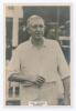 Leonard Charles &lsquo;Len&rsquo; Braund. Surrey, Somerset & England 1896-1920. Phillips &lsquo;Pinnace&rsquo; premium issue cabinet size mono real photograph trade card of Braund, three quarter length wearing cricket attire. No. 89.C. 4&rdquo;x6&rdquo;. Plain back. Very good condition.