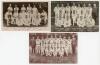 South Africa tours to England 1907-1929. A mono real photograph advertising postcard for Whyte & Mackays Special Scotch of the 1907 South African team. Sold with two printed postcards of the 1924 and 1929 teams, both postcards produced for Jaeger. All pos