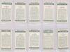 Signed cigarette cards 1928-1930. Thirty original cigarette cards, of which twenty seven are signed in ink to the front by the featured player. Series are W.D. & H.O. Wills &lsquo;Cricketers, 1928&rsquo; nos. 1 Astill, 6 Clark, 14 Geary, 20 Hearne, 21 Hendren, 23 Hol - 2
