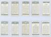 Signed cigarette cards 1928-1930. Thirty original cigarette cards, of which twenty seven are signed in ink to the front by the featured player. Series are W.D. & H.O. Wills &lsquo;Cricketers, 1928&rsquo; nos. 1 Astill, 6 Clark, 14 Geary, 20 Hearne, 21 Hendren, 23 Hol - 4