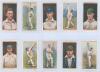 Signed cigarette cards 1928-1930. Thirty original cigarette cards, of which twenty seven are signed in ink to the front by the featured player. Series are W.D. & H.O. Wills &lsquo;Cricketers, 1928&rsquo; nos. 1 Astill, 6 Clark, 14 Geary, 20 Hearne, 21 Hendren, 23 Hol - 5