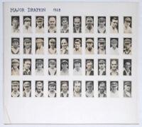 ‘Australian and English Test Cricketers’, Major Drapkin, London 1928, full set of forty real photograph cigarette cards. W.D. & H.O. Wills, two complete series of fifty cards, ‘Wills’s Cigarettes Cricketers, 1928’ and ‘Cricketers 2nd Series’ 1929. Kane Pr