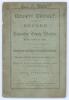 &lsquo;County Cricket. Record of Lancashire County Matches, From 1865 to 1881&rsquo;. Compiled by &lsquo;W.G.T.&rsquo; First edition. Published by Capleton & Co., Manchester 1882. 46pp plus advertising comprising statistics, results including Australians etc. Original paper wrap