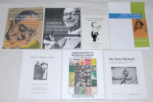 &lsquo;A Bibliography of Sir Neville Cardus for the years 1913-2023&rsquo;. Compiled by Prof J.H. St. J. Mcllwaine, edited by Ken Grime. Limited edition number 69/100 produced signed to limitation label by Mcllwaine and Grime. Sold with six further limited edition bo
