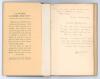 &lsquo;A Score, A Score and Ten. Poems&rsquo;. G.D. Martineau. London 1927. Original hardback with very good dustwrapper. A collection of poetry including a section on &lsquo;Songs of the Crease&rsquo; with nine poems on cricket. To the front end paper is an eight line handwritt - 2