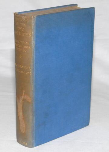 &lsquo;The Book of the Two Maurices&rsquo;. M.C.C. team Australasia 1929/30&rsquo;. Turnbull & Allom. London 1930. Original blue cloth with gilt title to spine. Handwritten dedication in ink to front end paper, &lsquo;from one of the Maurices October 18, 1930&rsquo;. Partly laid down 