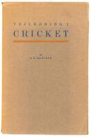 ‘Vejledning i Cricket’. R.E. Brincker. Vejle (Denmark) Eget Forlag 1921. 80pp. Danish cricket instructional booklet with diagrams and illustrations. Original wrappers. Presentation copy with dedication and signed by the author. Padwick 493. Odd nicks to w