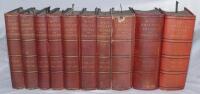 W.G. Grace. ‘Arthur Haygarth’s [and M.C.C.] Cricket Scores And Biographies Of Celebrated Cricketers. Volumes V to XIV covering the seasons 1855-1878. Published London 1876-1895. All bound in original red cloth with gilt titles to front and spine. Vol. VII