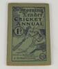 The Morning Leader Cricket Annual 1912&rsquo;. Edited by &lsquo;The Rover&rsquo; Alfred Gibson. Published by The Daily News and The Morning Leader. 96pp. Original decorative green paper wrappers. Padwick 1114. Minor soiling to wrappers, rusting to staples, otherwise in goo