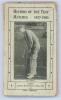 &lsquo;History of the Test Matches 1877-1905&rsquo;, &lsquo;Cover-Point&rsquo; T. Broadbent Trowsdale, Routledge. London 1905. Image of Monty Noble to front wrapper. Some minor wear to wrappers and spine paper, minor repairs to wrappers near to spine edge otherwise in good condi